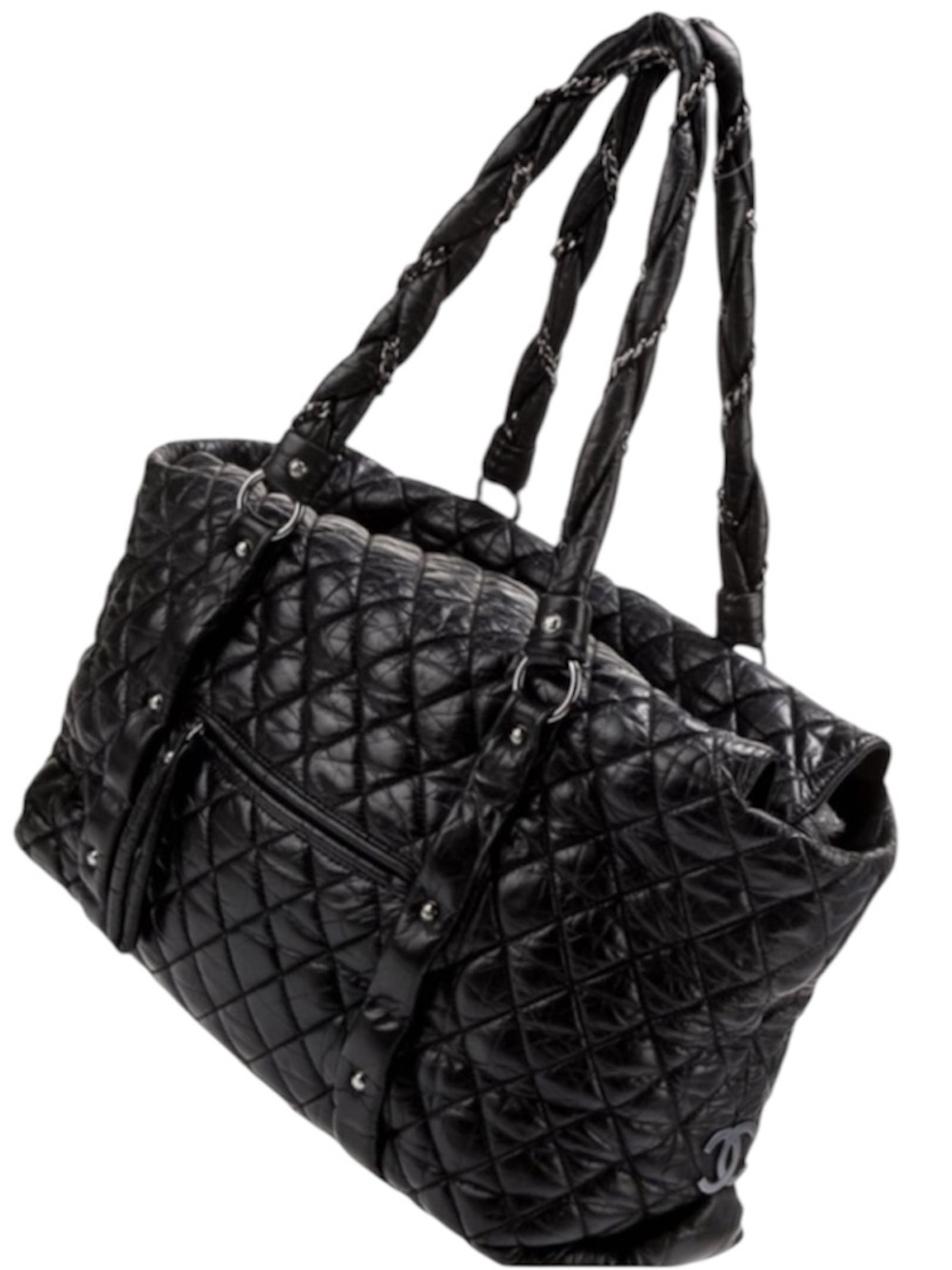 Chanel Ligne Lady Braid Lambskin Quilted Tote